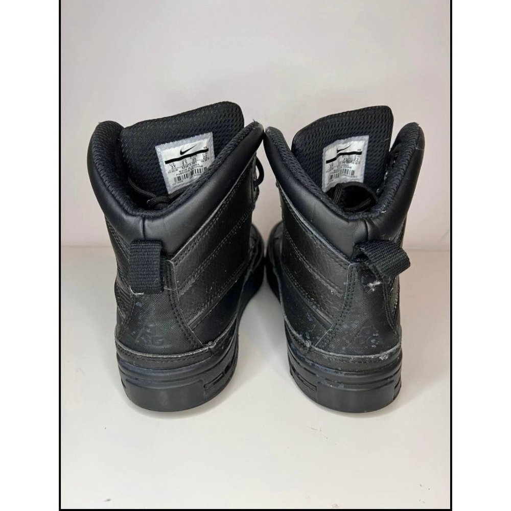 Nike Woodside 2 High Youth Boy Triple Black Lace Up High Top Boots Youth Size 3Y - Picture 6 of 10